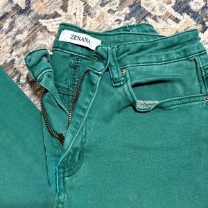 Zenana Outfitters High Rise Teal Jeans